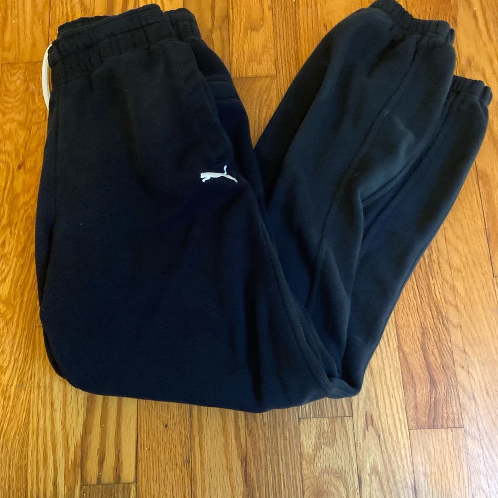 Navy blue/black puma baggy sweatpants